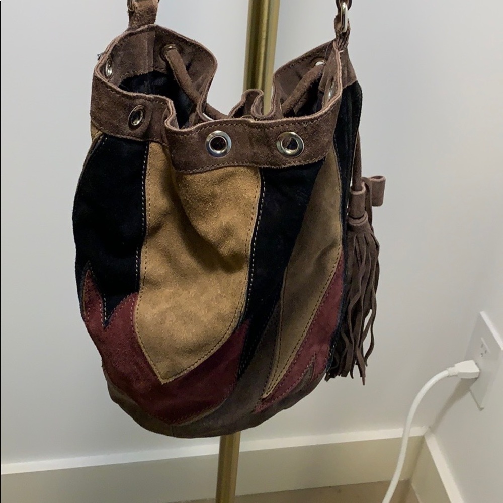 Zara Suede Bucket Bag